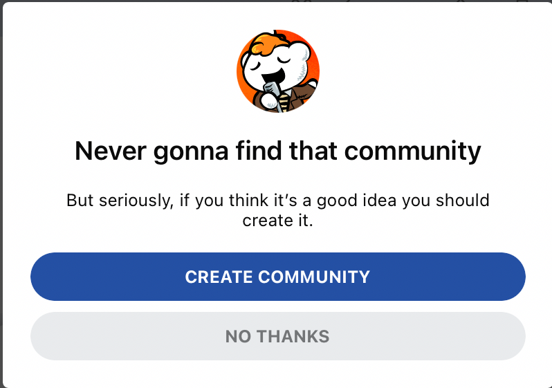 Never gonna find that community Blank Meme Template