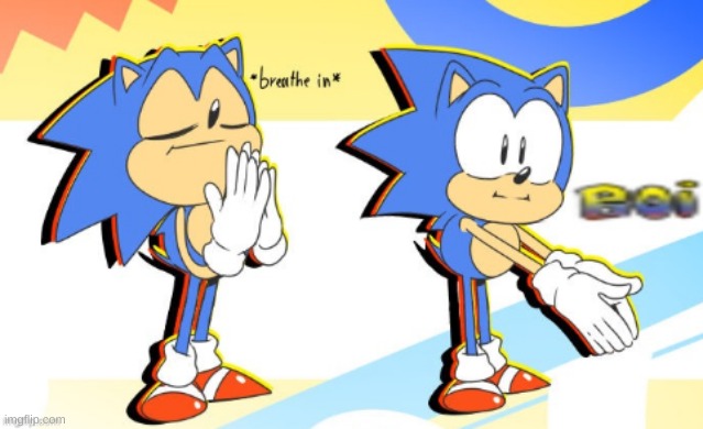 Sonic Boi | image tagged in sonic boi | made w/ Imgflip meme maker