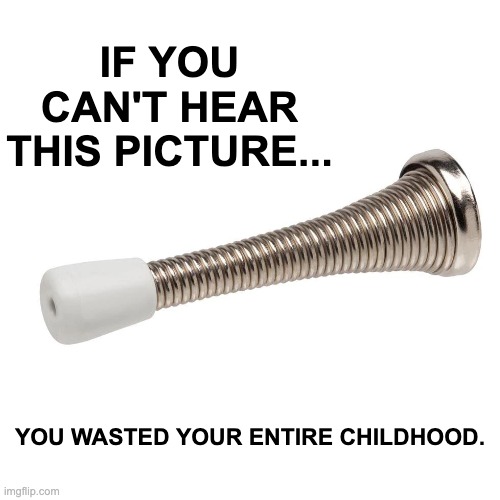 Boing Boing | IF YOU CAN'T HEAR THIS PICTURE... YOU WASTED YOUR ENTIRE CHILDHOOD. | image tagged in spring,childhood,toy,musical instrument,too funny | made w/ Imgflip meme maker