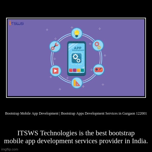 Bootstrap Mobile App Development | Bootstrap Apps Development Services in Gurgaon 122001 | ITSWS Technologies is the best bootstrap mobile a | image tagged in funny,demotivationals | made w/ Imgflip demotivational maker