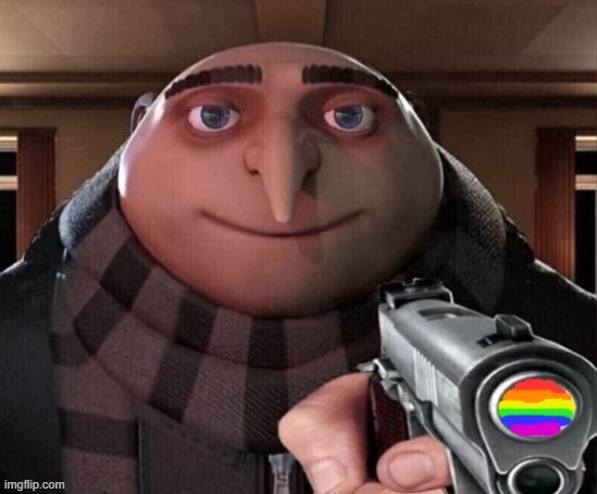 gay gun | image tagged in gay gun | made w/ Imgflip meme maker