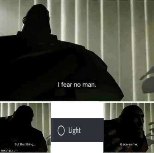 discord light mode | image tagged in i fear no man | made w/ Imgflip meme maker