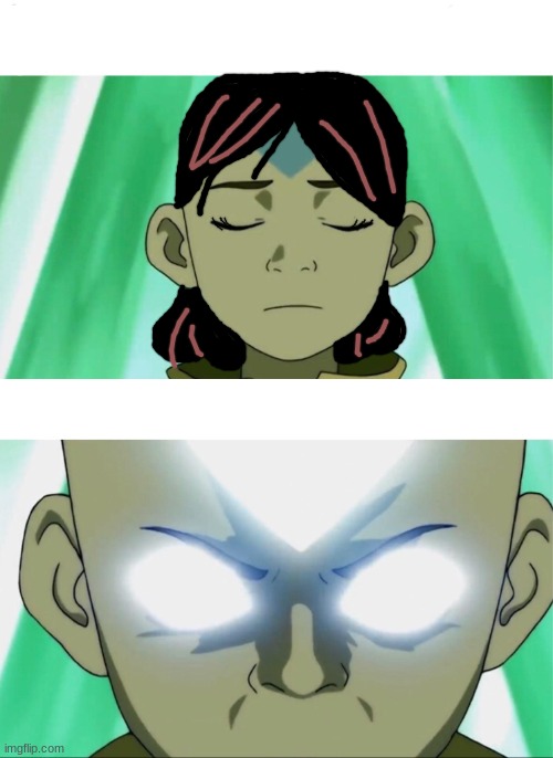 Aang Going Avatar State | image tagged in aang going avatar state | made w/ Imgflip meme maker