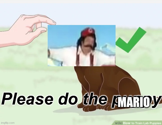 swing your arms from side to side | MARIO | image tagged in please do the puppy,mario,memes | made w/ Imgflip meme maker