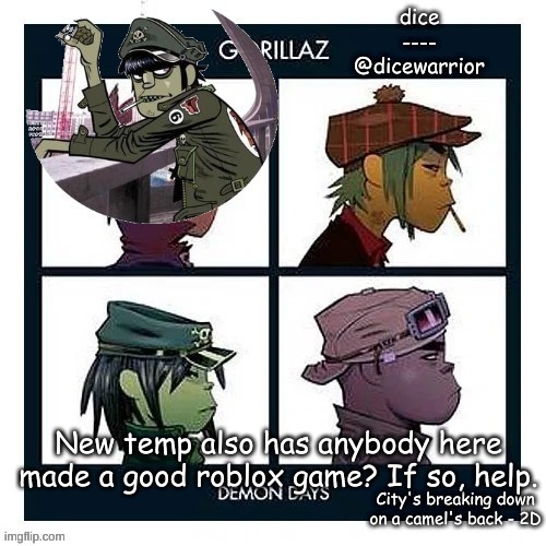 Announcement 7 | New temp also has anybody here made a good roblox game? If so, help. | image tagged in announcement 7 | made w/ Imgflip meme maker