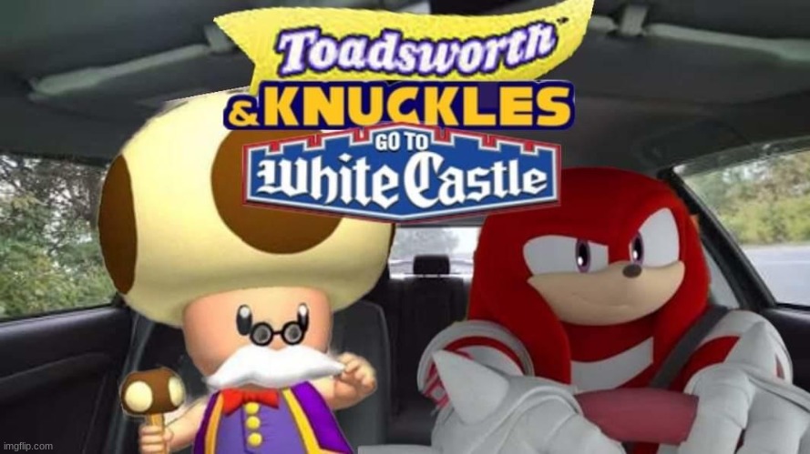 What | image tagged in why,just why,toad,knuckles | made w/ Imgflip meme maker