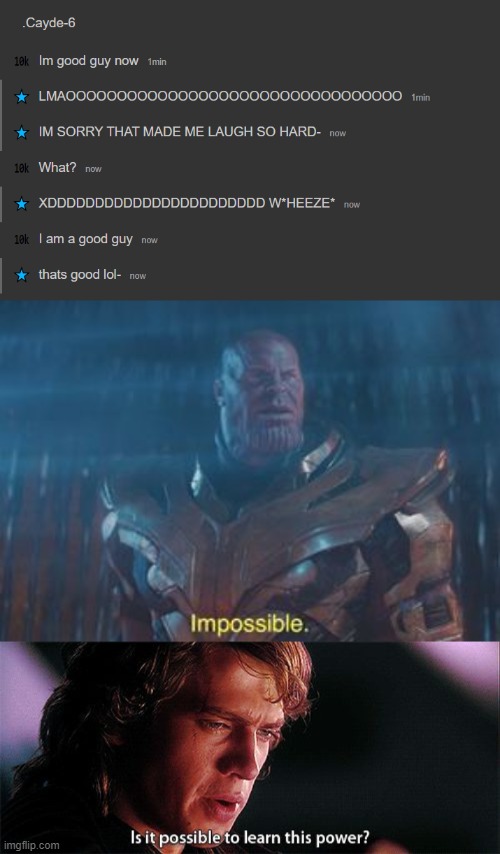 image tagged in thanos impossible,is it possible to learn this power | made w/ Imgflip meme maker