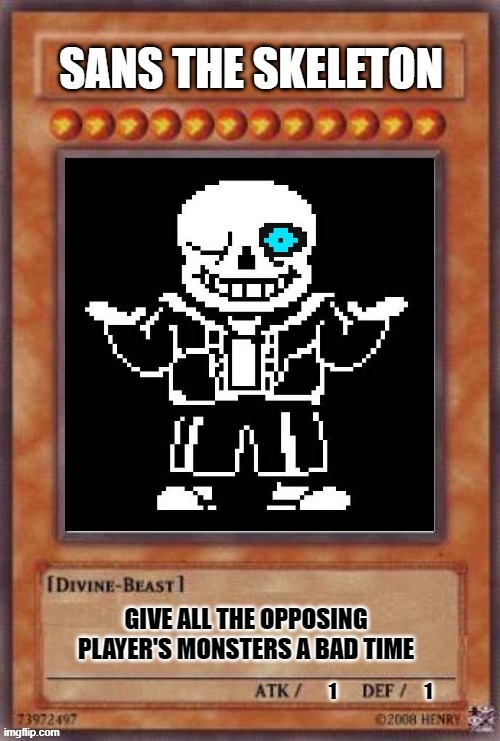 image tagged in repost,memes,yugioh card,sans undertale | made w/ Imgflip meme maker