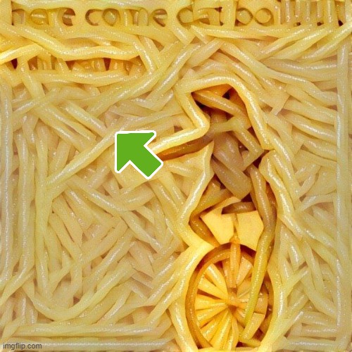 Upvote! Spaghetti Frog Blank Meme Template