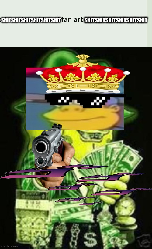 when you get fanart | SHITSHITSHITSHITSHITSHIT; SHITSHITSHITSHITSHITSHIT | image tagged in shit,jesus christ | made w/ Imgflip meme maker