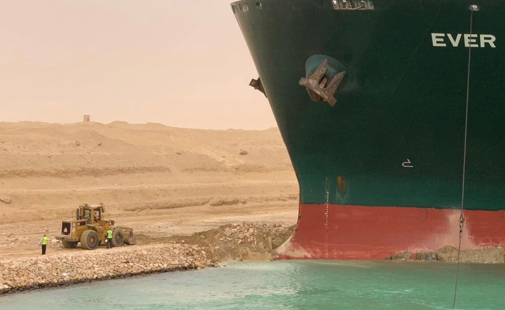 High Quality Suez Canal blockage Blank Meme Template