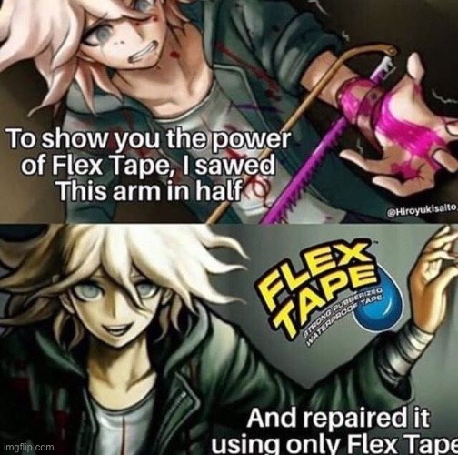 One with the arm, nagito now is | made w/ Imgflip meme maker