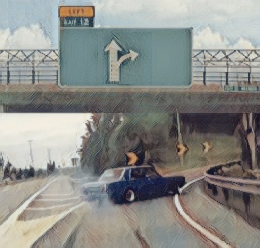 High Quality Left Exit 12 Off Ramp Blank Meme Template