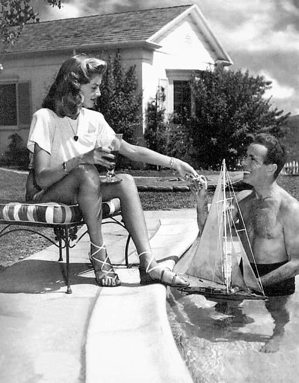 Lauren Bacall and Humphrey Bogart Blank Meme Template
