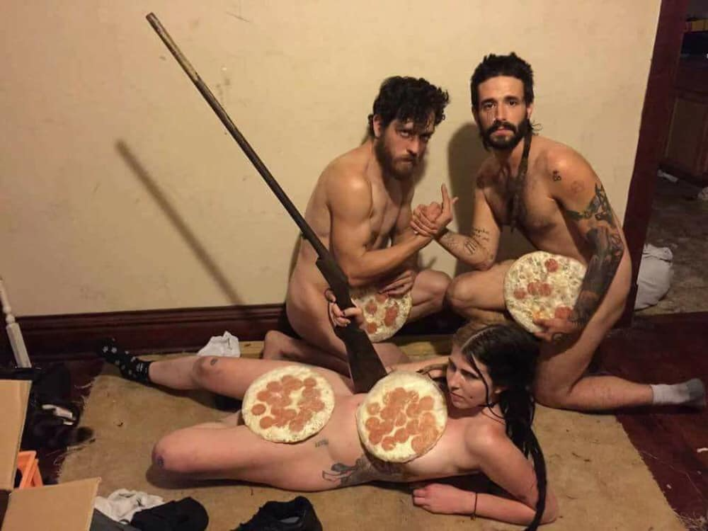 a vague pizza party Blank Meme Template