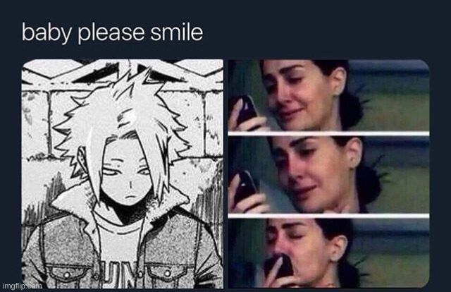 Shinsou when he sees a sad Denki | made w/ Imgflip meme maker