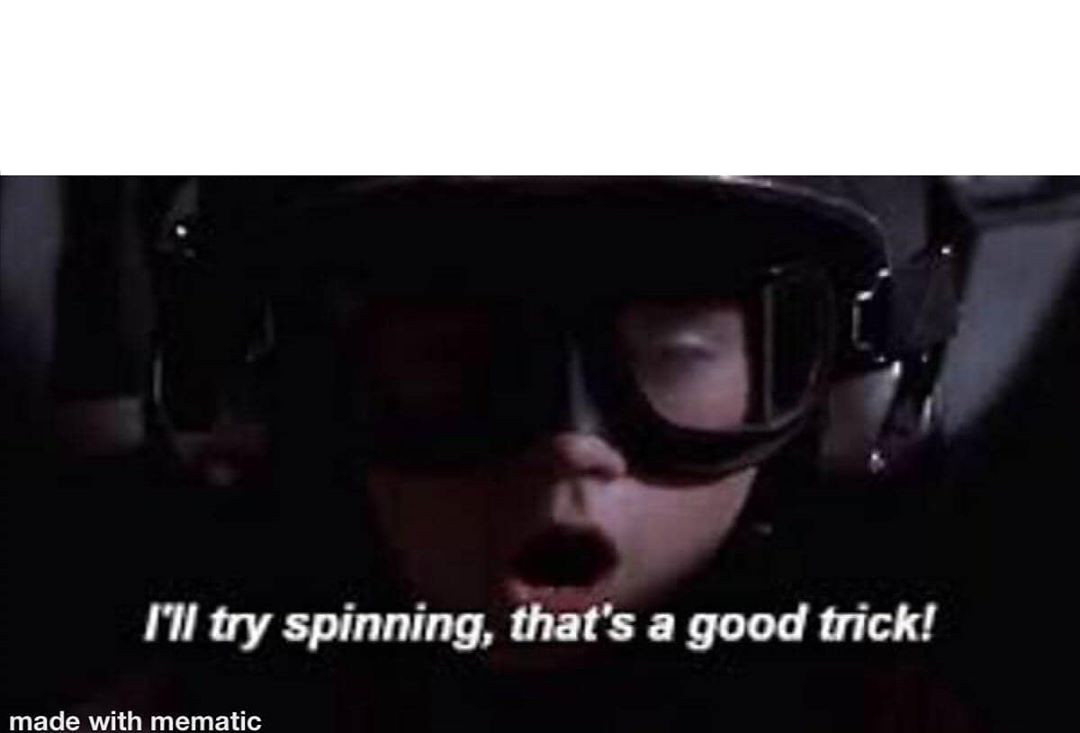 High Quality Anakin Spinning Blank Meme Template