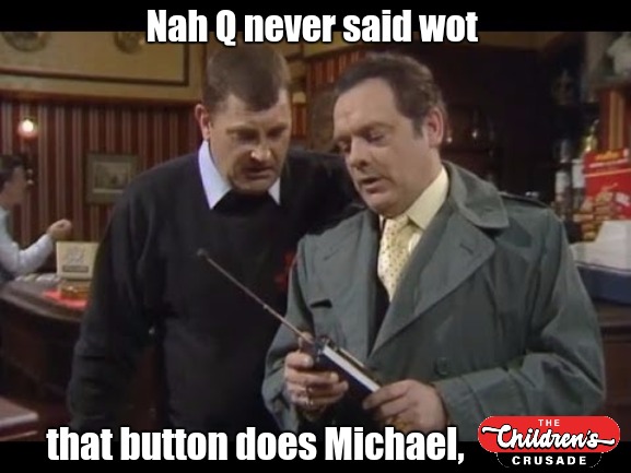 https://youtu.be/c_XHv4d32VQ?t=194 | Nah Q never said wot; that button does Michael, | image tagged in wot's this button do then,parliament | made w/ Imgflip meme maker