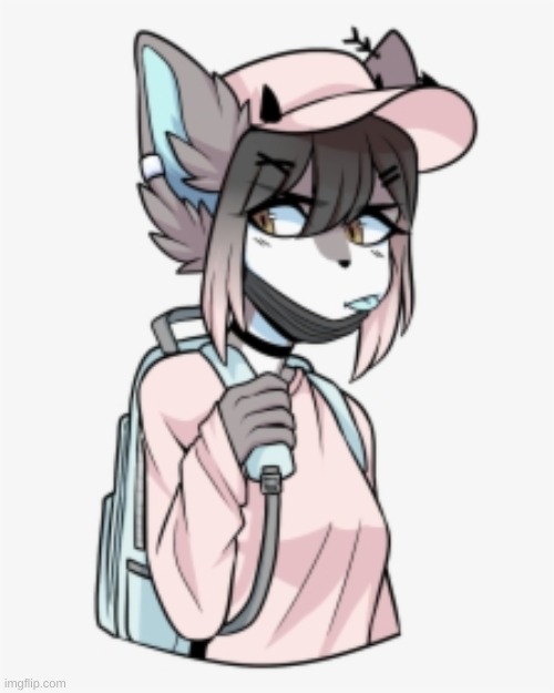 this is my fursona :)  (not my art) | image tagged in furry | made w/ Imgflip meme maker
