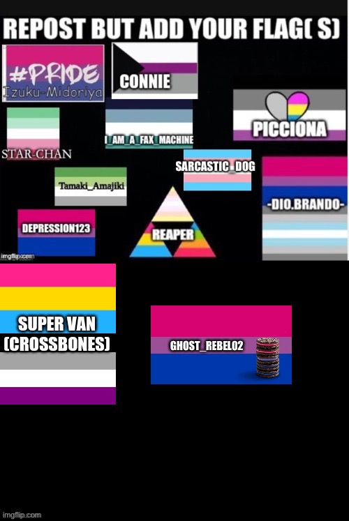 Repost and add your name and flag | GHOST_REBEL02 | image tagged in pride | made w/ Imgflip meme maker