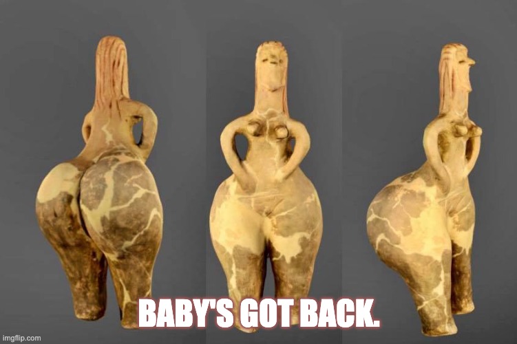 body image | BABY'S GOT BACK. | image tagged in when fat girls said being curvy is cool | made w/ Imgflip meme maker
