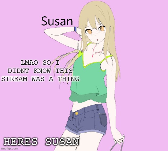 sorry RP stream! | LMAO SO I DIDNT KNOW THIS STREAM WAS A THING; HERES SUSAN | made w/ Imgflip meme maker