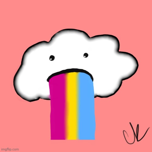 pansexual cloud | image tagged in pansexual | made w/ Imgflip meme maker