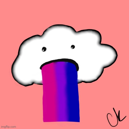 bisexual cloud | image tagged in bisexual | made w/ Imgflip meme maker