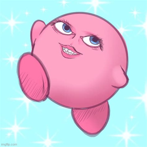 :) | image tagged in kirby | made w/ Imgflip meme maker