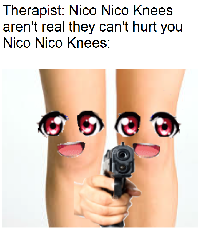 Nico Nico Knees Blank Meme Template
