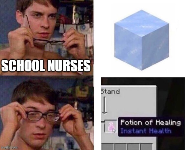 Hopefully not a repost | image tagged in school,nurse,gifs | made w/ Imgflip meme maker