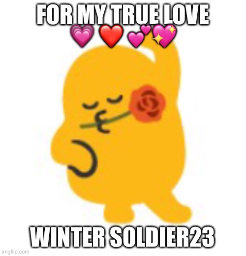 This is a joke | FOR MY TRUE LOVE; 💗 ❤️ 💕💖; WINTER SOLDIER23 | made w/ Imgflip meme maker