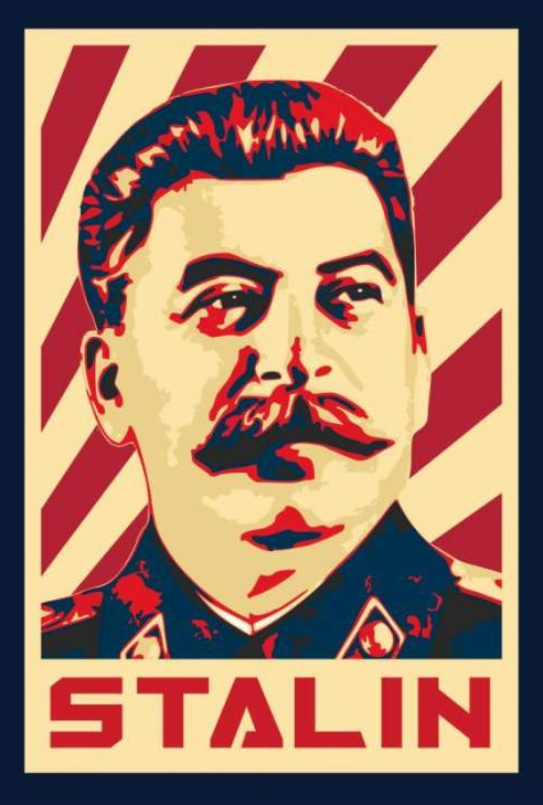Stalin poster Blank Meme Template