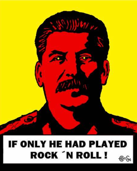 High Quality Stalin if only he had played rock and roll Blank Meme Template