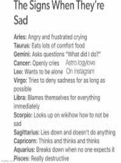 let me know in the comments if it's true | image tagged in zodiac,signs | made w/ Imgflip meme maker