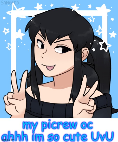 AHHH so CUTE!!!! | my picrew oc ahhh im so cute UvU | made w/ Imgflip meme maker