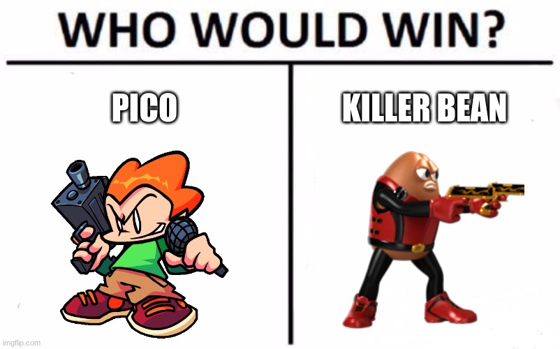 Who Would Win? | PICO; KILLER BEAN | made w/ Imgflip meme maker