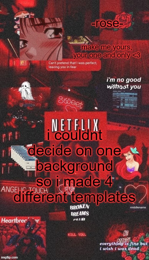 netflix template | i couldnt decide on one background so i made 4 different templates | image tagged in netflix template | made w/ Imgflip meme maker