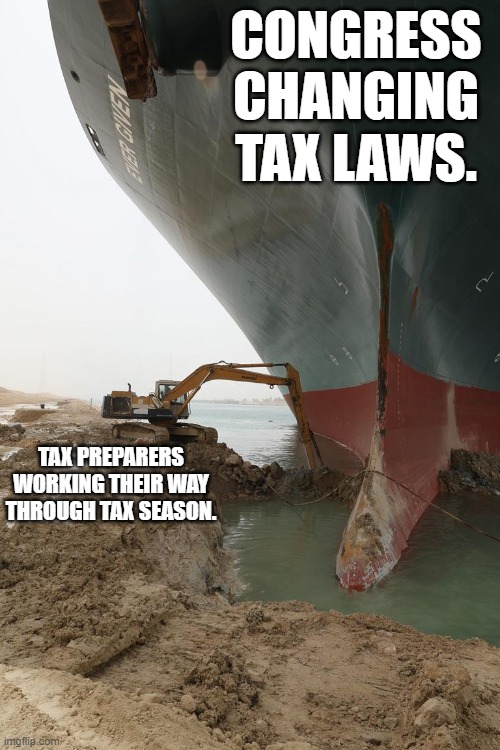 Tax Preparers | CONGRESS CHANGING TAX LAWS. TAX PREPARERS WORKING THEIR WAY THROUGH TAX SEASON. | image tagged in tax,preparers,congress,laws,season | made w/ Imgflip meme maker