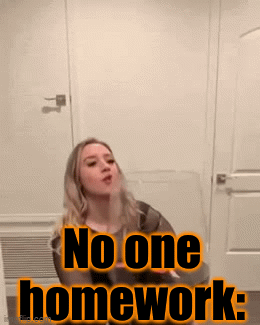 Homework in a nutshell: - Imgflip