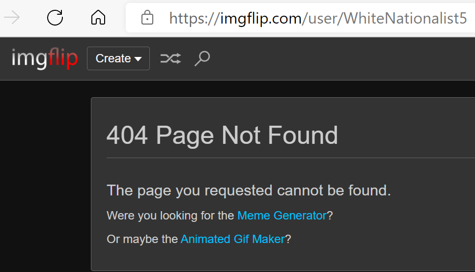 WhiteNationalist5 404'd Blank Meme Template