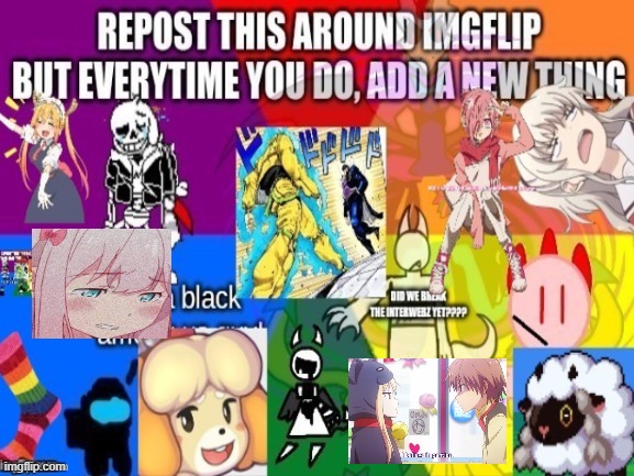 repost this | image tagged in anime | made w/ Imgflip meme maker