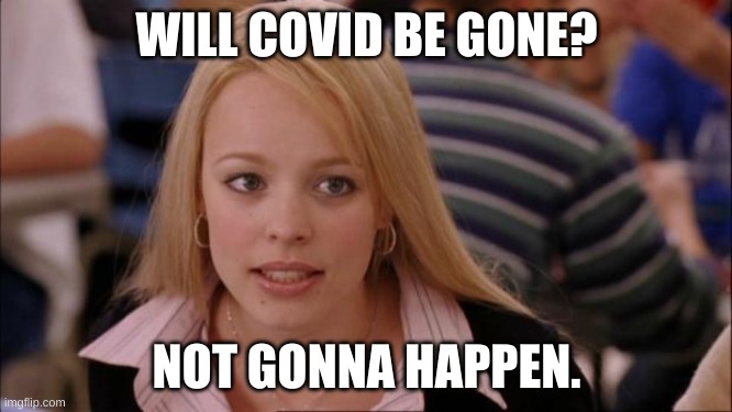 wow | WILL COVID BE GONE? NOT GONNA HAPPEN. | image tagged in memes,its not going to happen | made w/ Imgflip meme maker