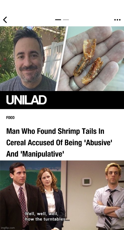 image tagged in how the turntables,what the cinnamon toast f is this,shrimp,donald trump | made w/ Imgflip meme maker