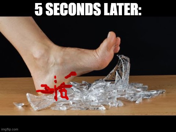 5 SECONDS LATER: | made w/ Imgflip meme maker