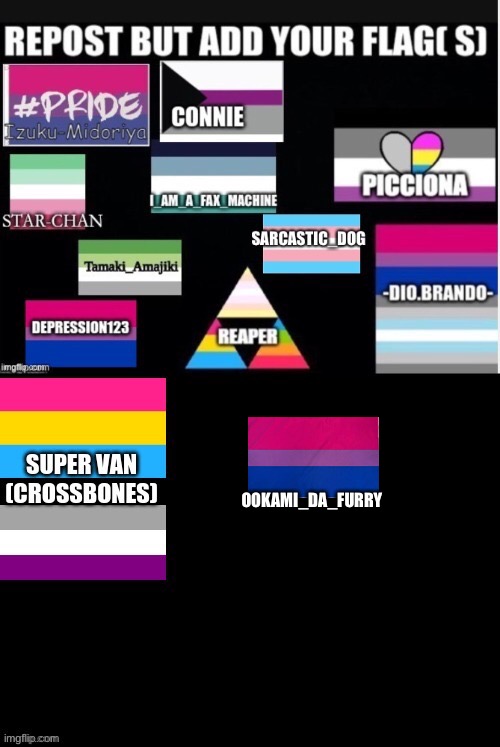 Flags | OOKAMI_DA_FURRY | image tagged in lgbtq | made w/ Imgflip meme maker