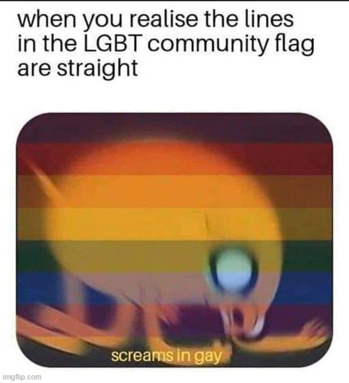 oof | image tagged in oof,gay pride flag,gay,straight,flag,lgbt | made w/ Imgflip meme maker