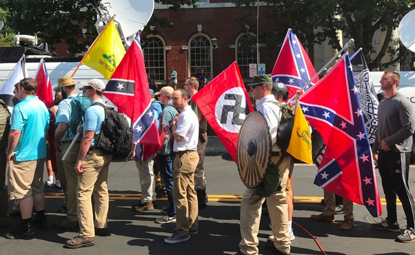 Confederate flag Neo-Nazis Blank Meme Template