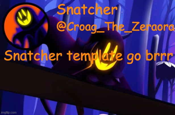 Snatcher Template | Snatcher template go brrr | image tagged in snatcher template | made w/ Imgflip meme maker