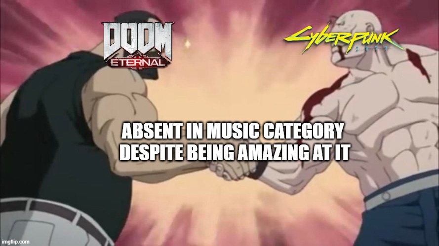 ABSENT IN MUSIC CATEGORY 
DESPITE BEING AMAZING AT IT | made w/ Imgflip meme maker